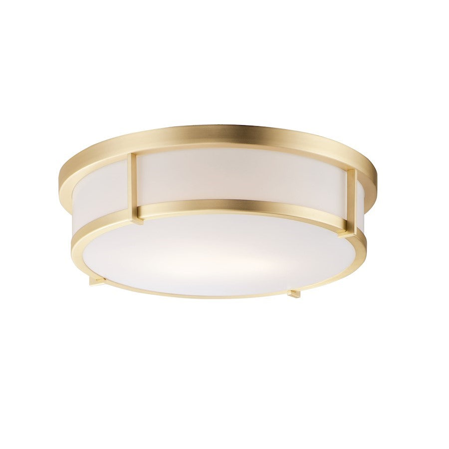 OPEN BOX: Maxim Lighting Rogue 3-Light Flush Mount E26, Brass - 10270WTSBR
