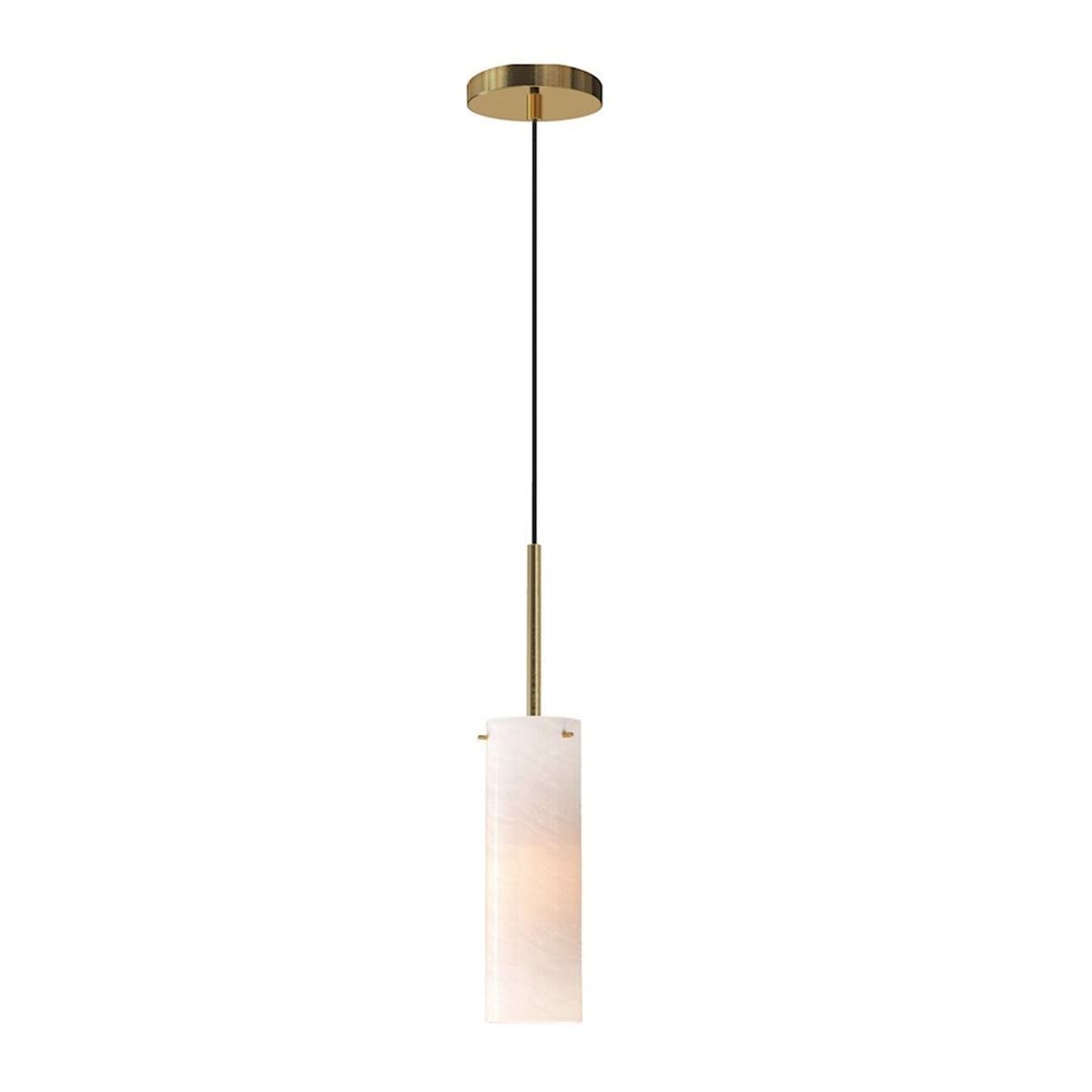 OPEN BOX ITEM: Maxim Blizzard 1-Light Pendant, Aged Brass/Marble