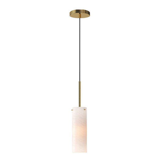 OPEN BOX ITEM: Maxim Blizzard 1-Light Pendant, Aged Brass/Marble