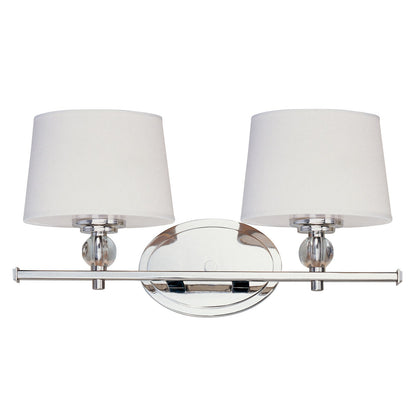 OPEN BOX: Maxim Lighting Rondo 2-Light Bath Vanity, Nickel