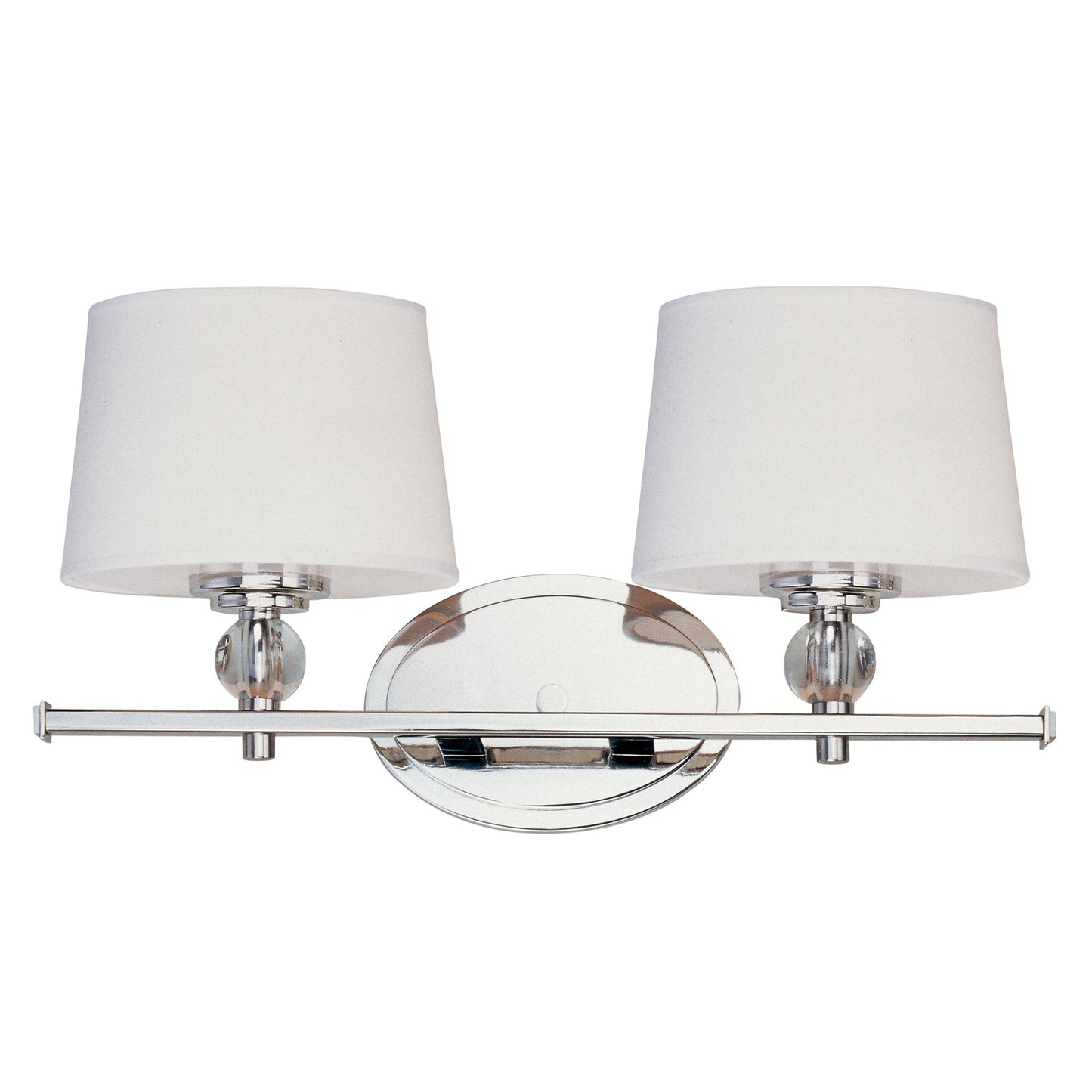 OPEN BOX: Maxim Lighting Rondo 2-Light Bath Vanity, Nickel