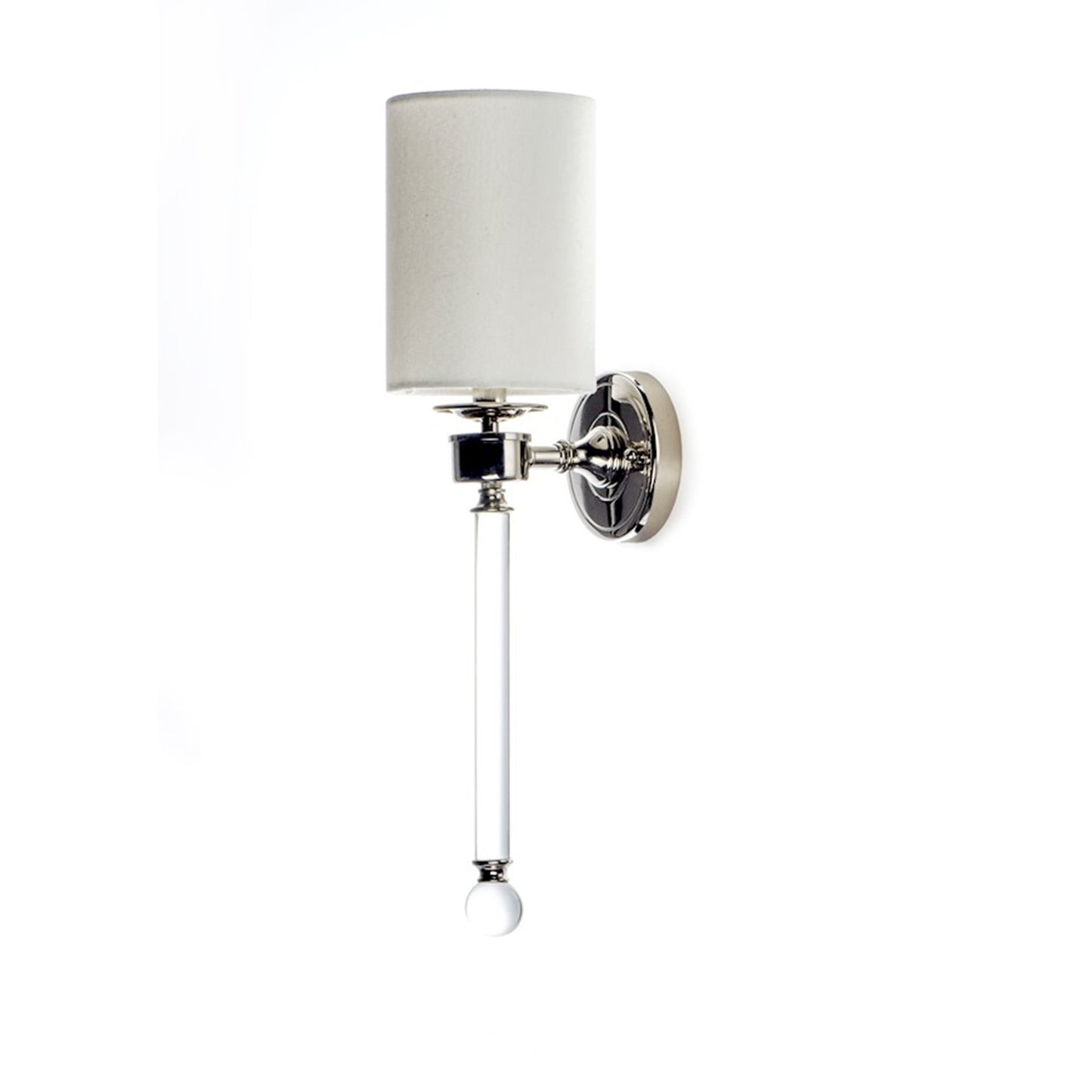 OPEN BOX: Maxim Lighting Lucent 21in 1-Light Wall Sconce | Modern Polished Nickel Steel and Clear | Hallway & Bedroom Accent | Model MX16109WTCLPN