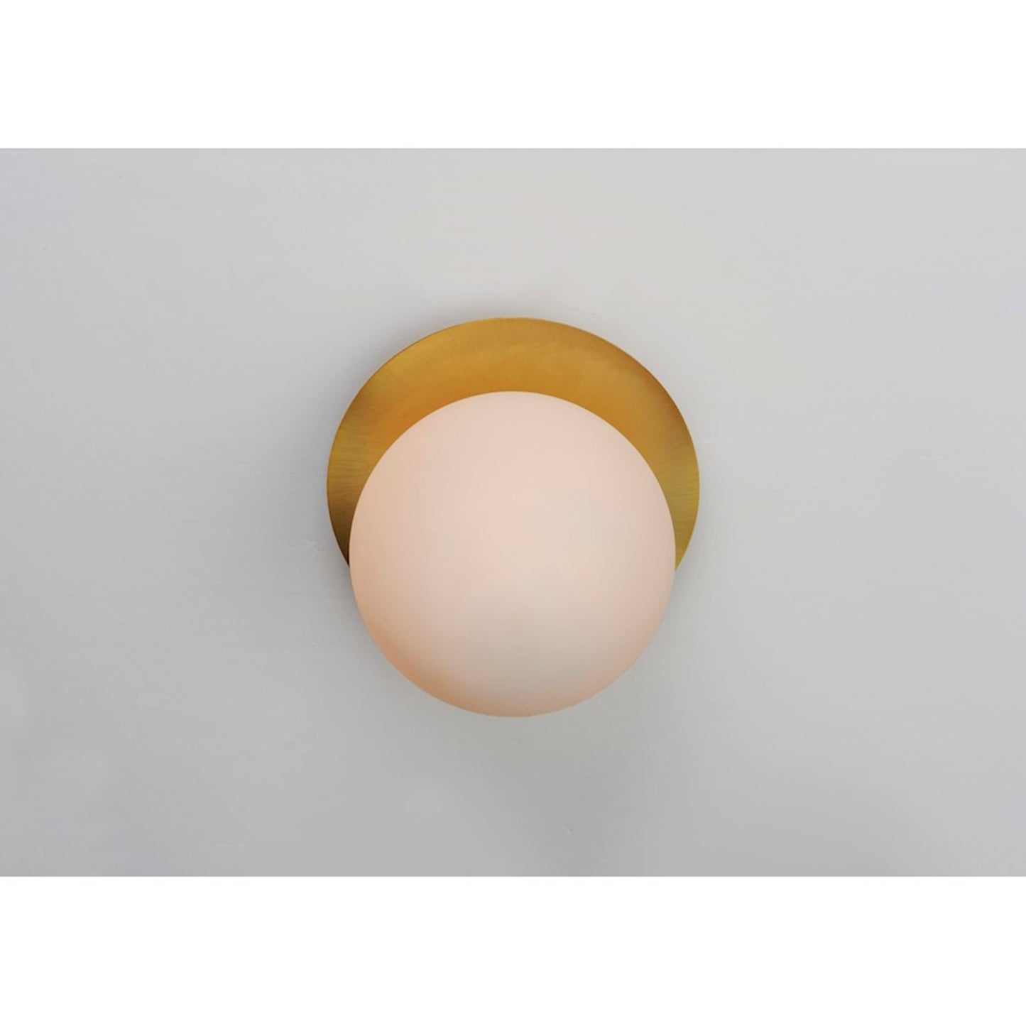 OPEN BOX: Maxim Vesper 7in 1-Light Wall Sconce | Mid-Century Satin Brass and Black with Satin White | Living Room & Bedroom | Model MX26033SWSBRBK