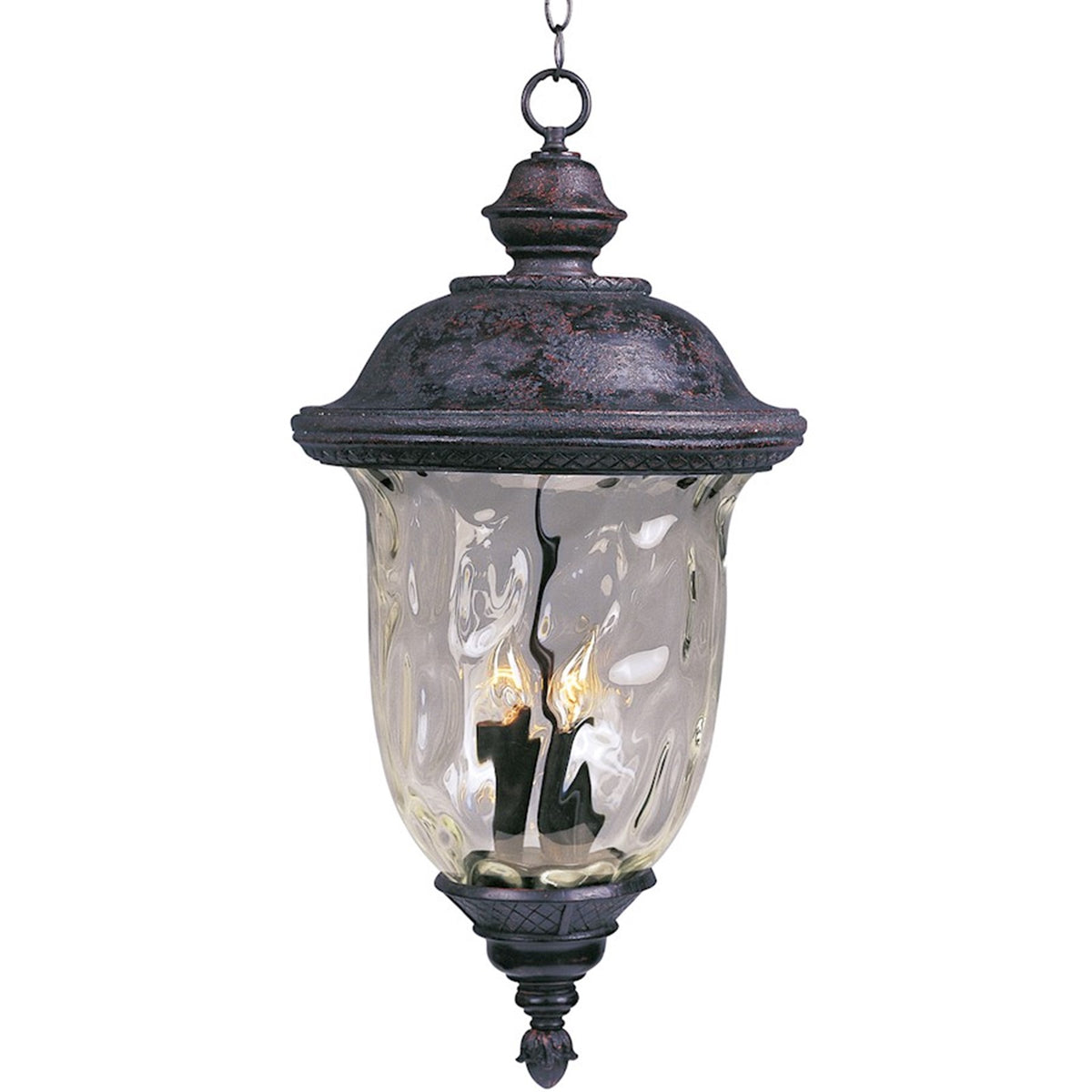 OPEN BOX ITEM: Maxim Carriage House 3-Light Hanging Lantern, Bronze