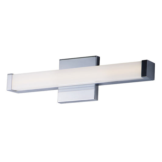 OPEN BOX ITEM: Maxim Lighting Spec 18in 1-Light Bath Vanity Light | Modern Polished Chrome Aluminum | Bathroom Vanity & Powder Room | 18 x 2 x 2 in | Model MX52000PC