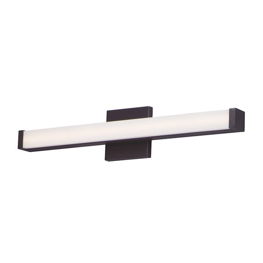 OPEN BOX ITEM: Maxim Lighting Spec 24in 1-Light Bath Vanity Light | Modern Bronze Aluminum | Bathroom Vanity & Powder Room | 24 x 2 x 2 in | Model MX52002BZ