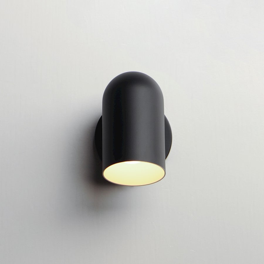 Maxim Lighting Spot Light 1-Light Outdoor Wall Mount | Modern Matte Black Aluminum | Entryway & Patio Accent | 4 x 6 x 6.25 in | Model 62003BK