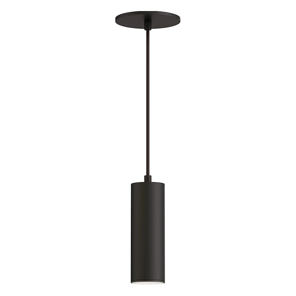 OPEN BOX ITEM: Maxim Lighting Calibro 8in 1-Light LED Outdoor Pendant | Modern Architectural Bronze and Glass | Covered Patio & Porch | Model MX86436ABZ