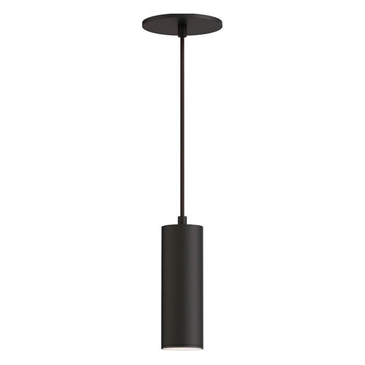 OPEN BOX ITEM: Maxim Lighting Calibro 8in 1-Light LED Outdoor Pendant | Modern Architectural Bronze and Glass | Covered Patio & Porch | Model MX86436ABZ