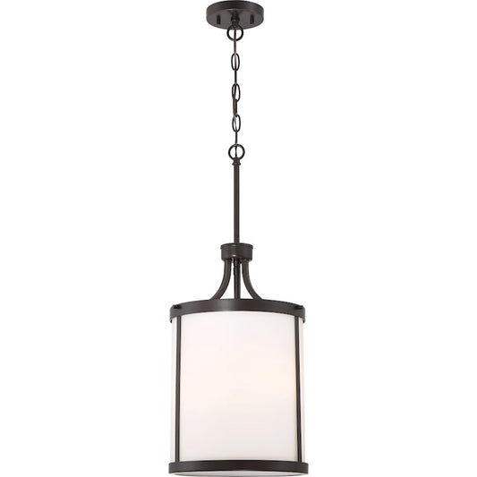 OPEN BOX ITEM: Nuvo Lighting Denver 18in 3-Light Pendant | Traditional Mahogany Bronze Metal | Kitchen Island & Dining Room | 12 x 18 x 19 in | Model NV60-6326