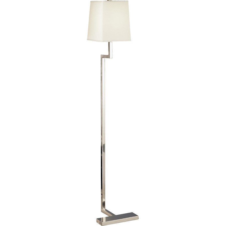 OPEN BOX: Robert Abbey Doughnut 1 Light Square Floor Lamp, Antique Silver - S149