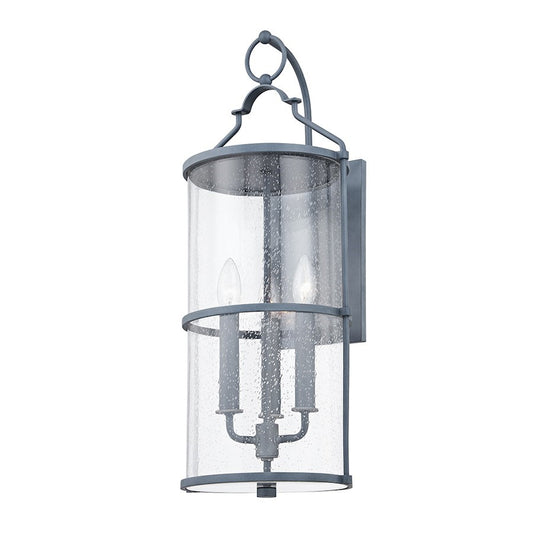 OPEN BOX: Troy Lighting Burbank 3 Light Wall Sconce, Zinc/Seed - TOB1313-WZN