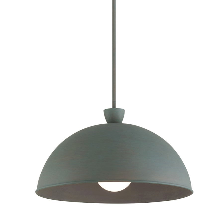 OPEN BOX ITEM: Troy Lighting Tygo 1 Light 20" Pendant, Verdigris/Verdigris