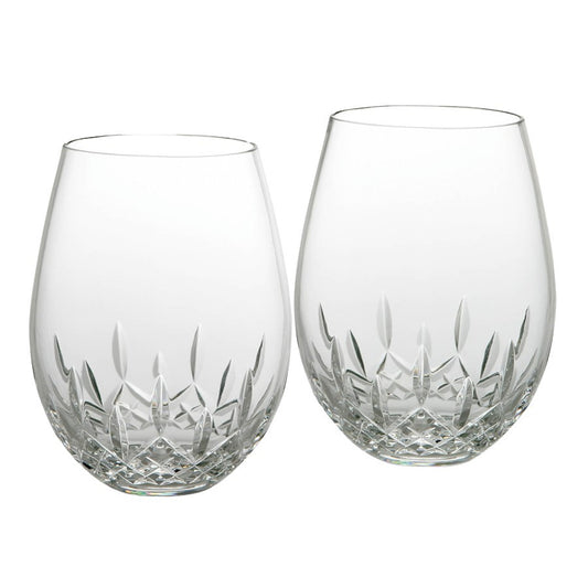 OPEN BOX ITEM: Waterford Lismore Nouveau Stemless Deep Red Wine, Pair