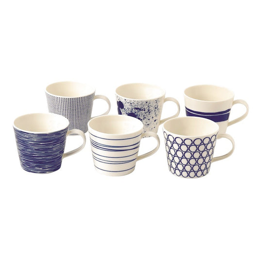 OPEN BOX ITEM: Royal Doulton Pacific Accent Mugs, Set of 6