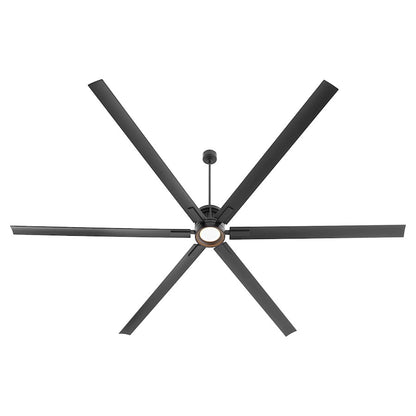 Quorum Zeus 120" Patio Fan, Matte Black