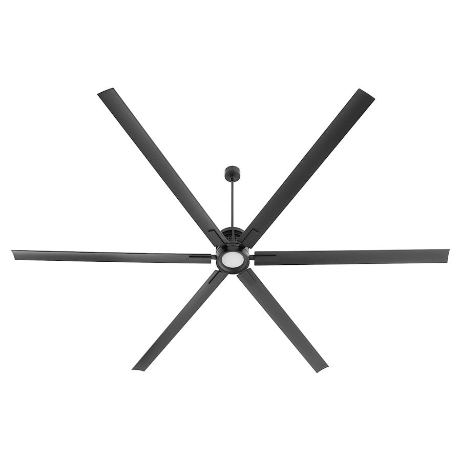 Quorum Zeus 120" Patio Fan, Matte Black
