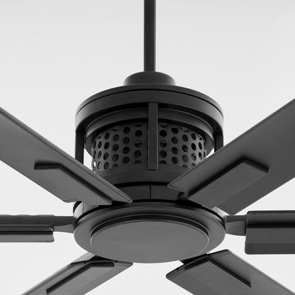 Quorum Zeus 120" Patio Fan, Matte Black