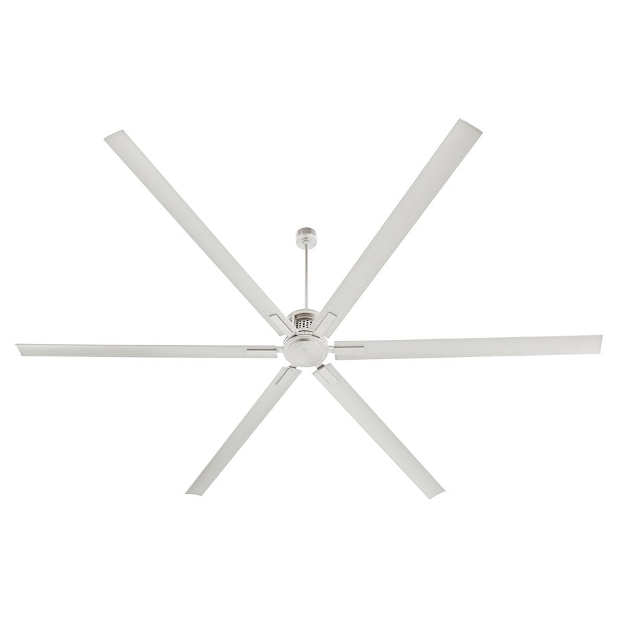 Quorum Zeus 120" Patio Fan, Satin Nickel - 101206-65