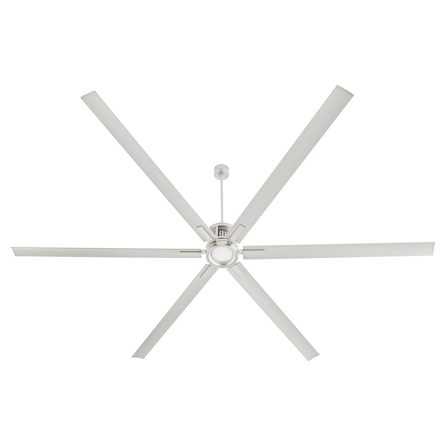 Quorum Zeus 120" Patio Fan, Satin Nickel