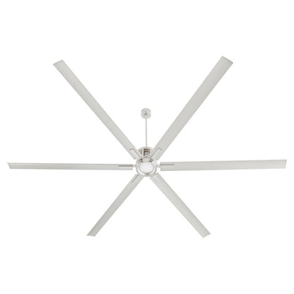 Quorum Zeus 120" Patio Fan, Satin Nickel