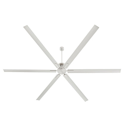 Quorum Zeus 120" Patio Fan, Satin Nickel