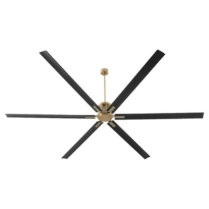 Quorum Zeus 120" Patio Fan, Aged Brass
