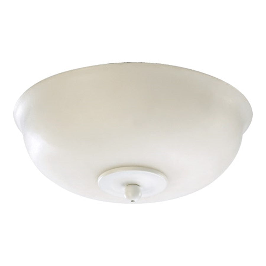 Quorum 2 Light Light Kit, Studio White/Satin Opal