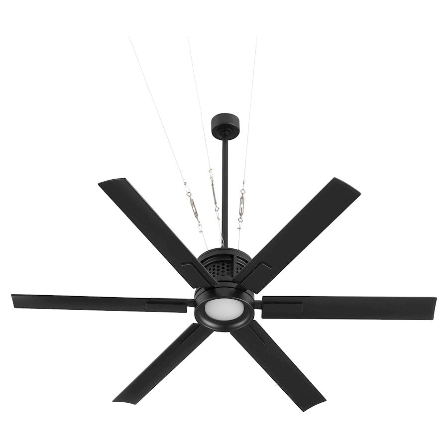Quorum Zeus 65" Patio Fan, Matte Black