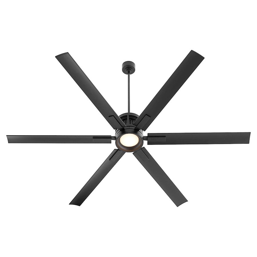 Quorum Zeus 80" Patio Fan, Matte Black