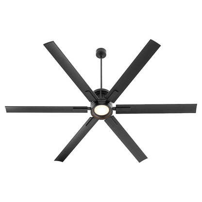 Quorum Zeus 80" Patio Fan, Matte Black