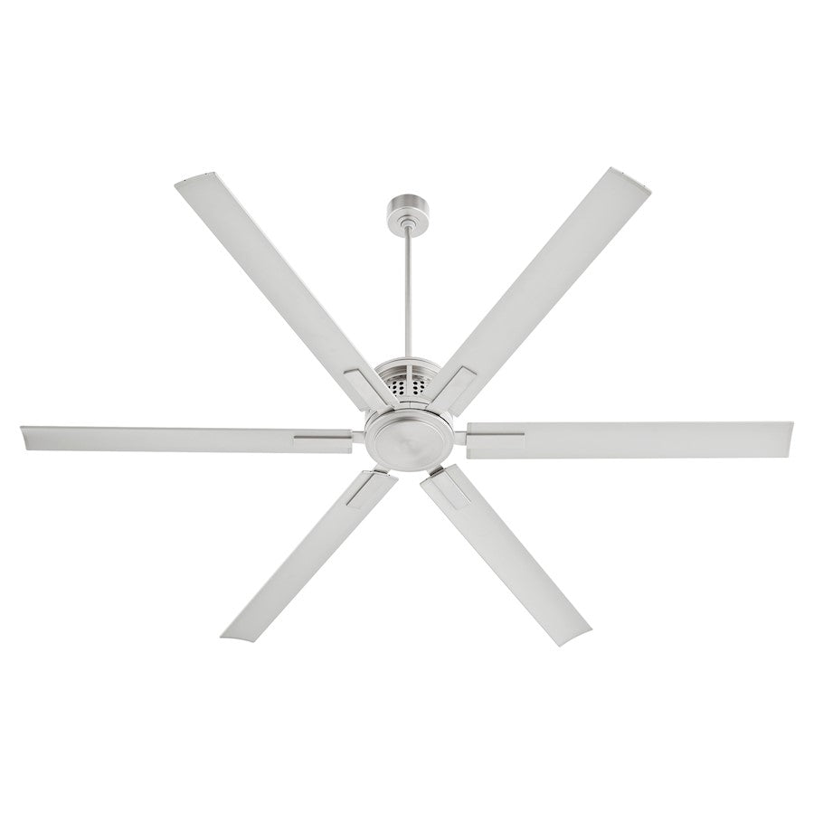 Quorum Zeus 80" Patio Fan, Satin Nickel - 10806-65