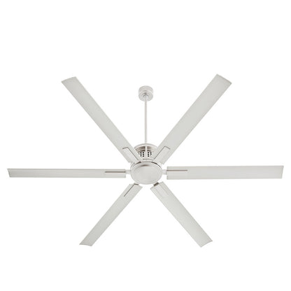 Quorum Zeus 80" Patio Fan, Satin Nickel
