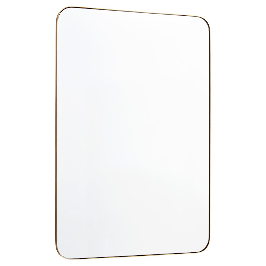 Quorum 24X36 Stadium Mirror, Gold - 12-2436-21