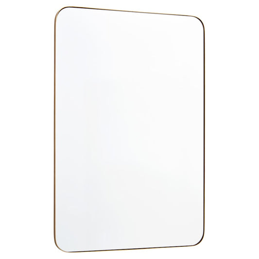 Quorum 24X36 Stadium Mirror, Gold - 12-2436-21