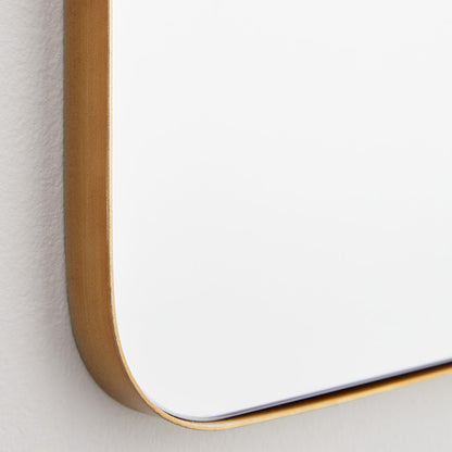 Quorum 24X36 Stadium Mirror, Gold