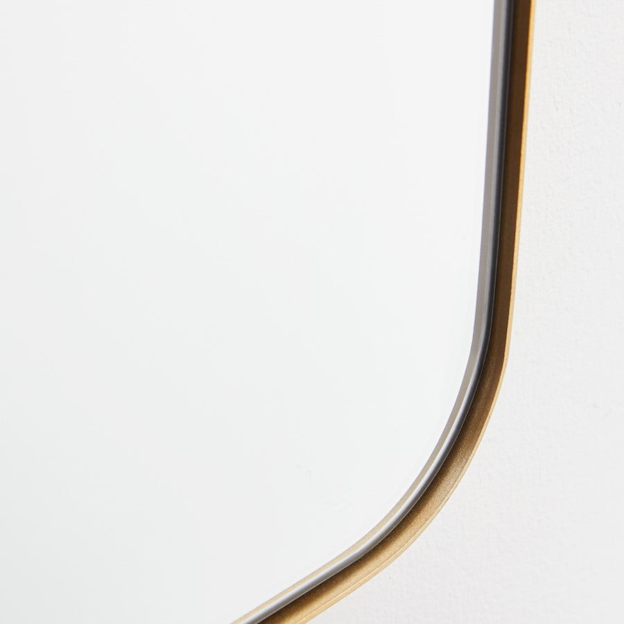 Quorum 24X36 Stadium Mirror, Gold