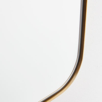 Quorum 24X36 Stadium Mirror, Gold