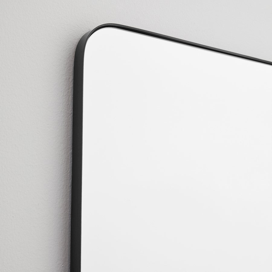 Quorum 30X40 Stadium Mirror, Matte Black