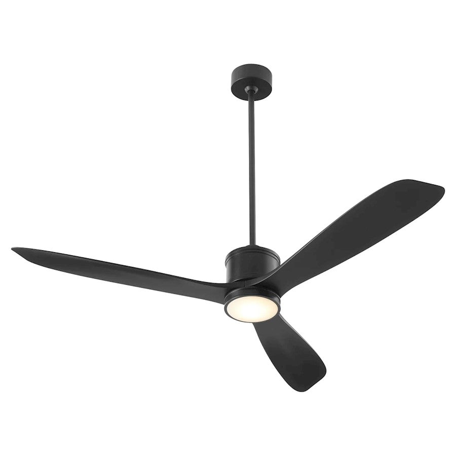 Quorum Portland 58" Wet Patio Fan, Matte Black