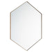 Quorum 24X34 Hexgon Mirror, Gold - 13-2434-21