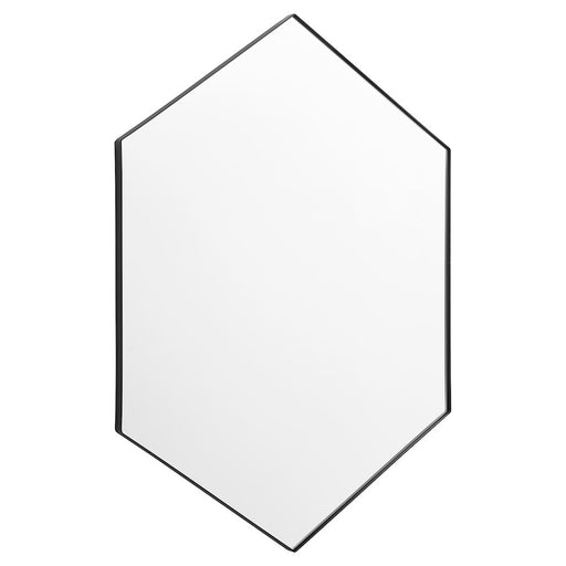 Quorum 24X34 Hexgon Mirror, Matte Black - 13-2434-59