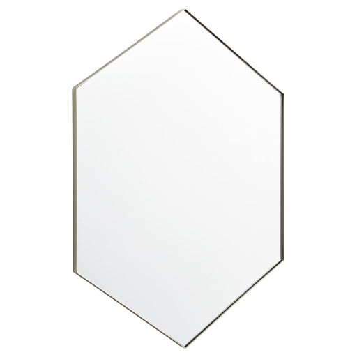 Quorum 24X34 Hexgon Mirror, Silver - 13-2434-61