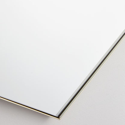 Quorum 24X34 Hexgon Mirror, Silver