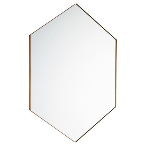 Quorum 28X40 Hexgon Mirror, Gold - 13-2840-21