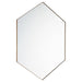 Quorum 28X40 Hexgon Mirror, Gold - 13-2840-21