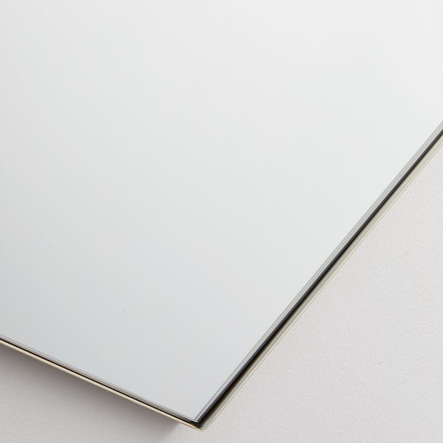 Quorum 28X40 Hexgon Mirror, Silver