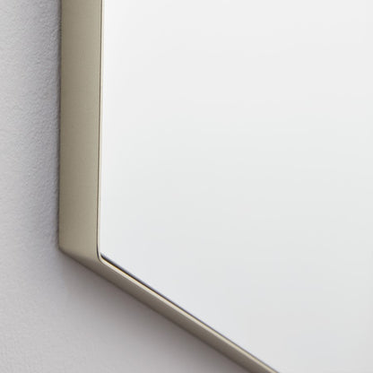 Quorum 28X40 Hexgon Mirror, Silver