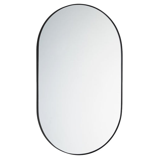 Quorum 20X32 Capsule Mirror, Matte Black - 15-2032-59