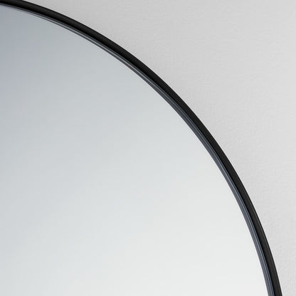 Quorum 20X32 Capsule Mirror, Matte Black